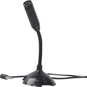 Darbvirsmas mikrofons Gembird MIC-D-02, melna krās.
