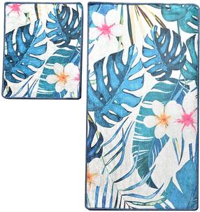 Vannasistabas paklājiņu komplekts Foutastic Exotic 359CHL2374, daudzkrāsaina, 100 cm x 60 cm