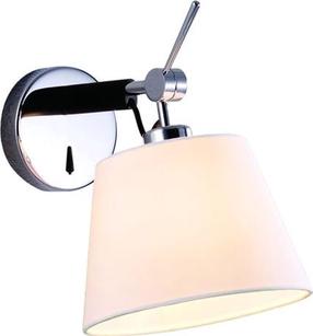 Šviestuvas sieninis AZzardo Zyta MB2300-XS-WH, E27, 1 x 60 W, balta sp. / chromo sp.