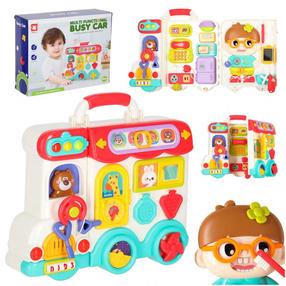 Lavinimo žaislas Multifunctional Busy Car, 26 cm, įvairių spalvų