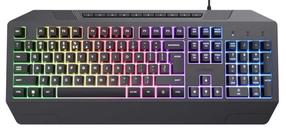 Vadu spēļu tastatūra Trust GXT836 EVOCX, EN, melna krās.