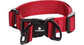 Antkaklis šunims Flamingo Zorba, raudona sp., 550 - 750 mm x 38 mm, XL