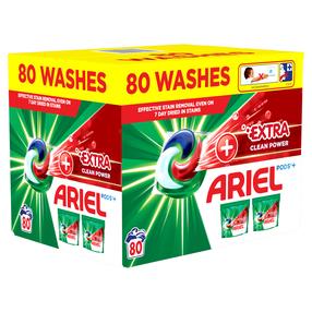 Kapsulas mazgāšanai Ariel All-in-1 PODS +Extra Clean Power, 80 gab.