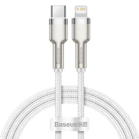Vads Baseus, Apple Lightning/USB-C, 100 cm, balta krās., 20 W