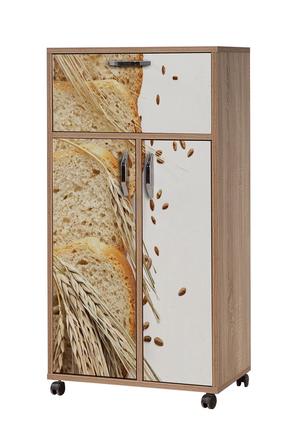 Spintelė Kalune Design Kiler 736, ruda sp./įvairių spalvų, 36 cm x 60 cm x 116 cm