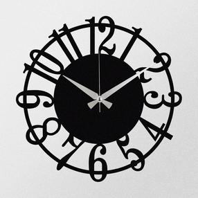 Laikrodis Wallity Enzoclock S006, juoda sp., 48 cm x 48 cm, 48 cm