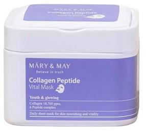 Näomaskide komplekt Mary & May Collagen Peptide Vital, 400 g, 30 tk