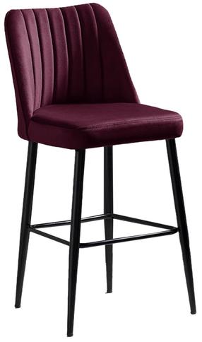 Kėdžių rinkinys Kalune Design Vento 107BCK1145, bordo sp./juoda sp., 45 cm x 49 cm x 99 cm, 2 vnt.