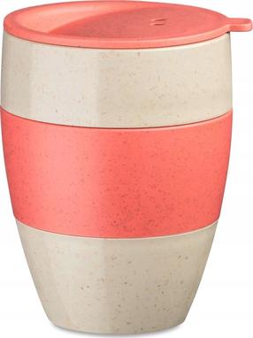 Plastikinė stiklinė Koziol Aroma To Go, 400 ml, plastikas, oranžinė sp.