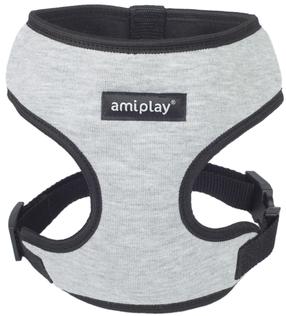 Шлейки для собак Amiplay Denver, серый цв., 330 - 480 мм x 33 мм, 33-48