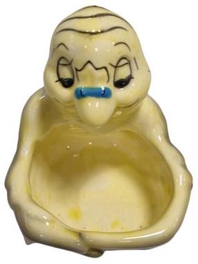 Bļoda dzīvniekam Europet Bernina, 8 cm x 8 cm x 9 cm, dzeltena krās.