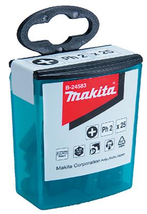 Набор битов для отверток Makita B-24583, PH2, 25 мм, 1/4"