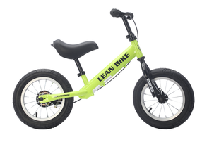 Balansinis dviratis, vaikų Lean Toys Enduro, žalia sp., 12"