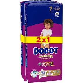 Подгузники Dodot Activity, 7 размер, 15 кг, 92 шт.
