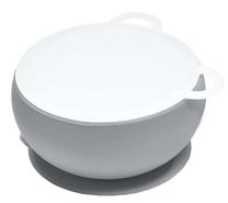 Dubenėlis MiniKoioi Bowly 101080004, 450 ml, Nuo 6 mėnesių, 12 cm, silikonas, pilka sp.
