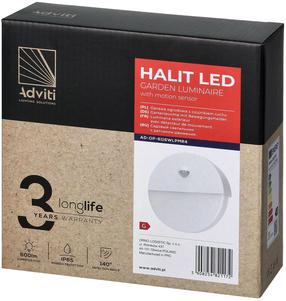 Õue seinavalgusti Orno Halit, 10W, LED, IP65, valge v., 18 cm x 3.5 cm