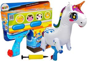 Rotaļlietu ūdens pistole Lean Toys Blow Up Water Gun LT8211, 15 cm Zila krās.