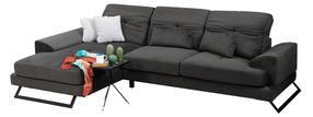 Kampinė sofa Hanah Home Frido 560ARE1110, antracito sp., kairinė, 190 x 308 cm x 92 cm