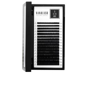 Накладные ресницы Nanolash Volume Lashes 0.10 D 6-13 mm, черный цв.