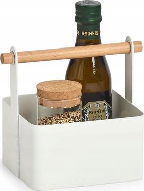 Prieskonių stovas Zeller Caddy, balta sp., 13 cmx14 cm