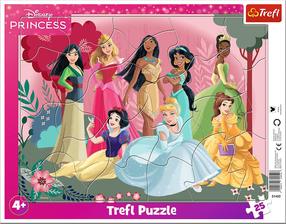Pusle Trefl Disney Princess Time 31452, 23.7 cm x 31.5 cm, 25 tk, mitmevärviline