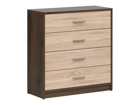 Komoda Nepo Plus, ruda/rusva, 34 cm x 80 cm x 84 cm