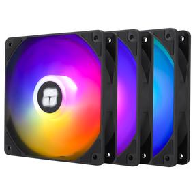 Ventiliatorius Thermalright TL-C12C-S X3 PWM ARGB, 120 g, 12 cm, juoda sp., 3 vnt.
