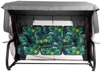 Lauko sūpynės Patio Venezia Black Edition, juoda sp./žalia sp./pilka sp., 221 cm x 143 cm x 173 cm