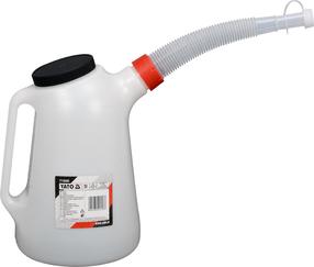 Kanistras Yato YT-06985, plastikas, 5 l, balta sp.