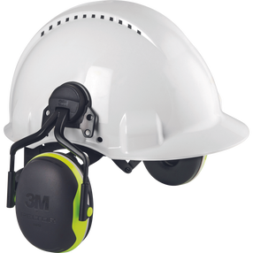 Aizsargausu aizsargs, integrējamas ķiverē 3M Peltor X4P5E-GB, melna krās./dzeltena krās., Universāls izmērs