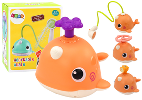 Водная игрушка, кит Adorkable Whale, oранжевый цв.