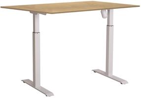 Kompiuterio stalas Sun-Flex EasyDesk Adapt I, 120 cm x 80 cm, 70 - 118 cm, balta sp./beržo sp.
