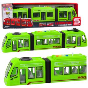 Žaislinis traukinys Lean Toys Metro 22970, 1:16, žalia sp.