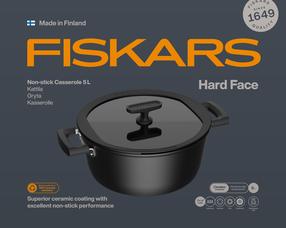 Katls Fiskars Hard face 1075527, Ø26 cm, 5 l, alumīnija krās.