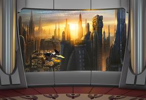 Fototapetas Komar STAR WARS Coruscant View 8-483, 368 cm x 254 cm