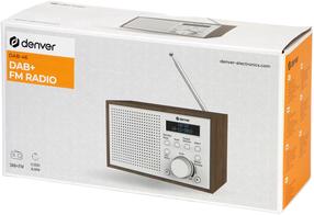 Raadiovastuvõtja Denver DAB-46, valge v./puidu v.