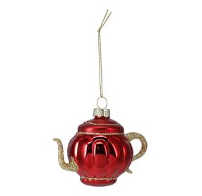 Елочное украшение Teapot, (цвет/дизайн выбирается случайным образом), стекло
