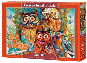 Puzle Castorland Owls 2000 el. C-200535-2, 92 cm x 68 cm, 2000 gab., daudzkrāsaina