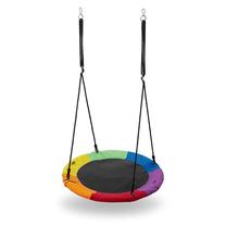 Sūpynės gandro lizdas Nils Colours NB5003, 90 cm, 1480 cm, juoda sp./įvairių spalvų
