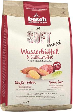 Сухой корм для собак Bosch Soft Maxi Water Buffalo & Sweet Potato, сладкая картошка/мясо буйвола, 2.5 кг