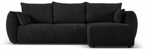 Kampinė sofa - lova Cosmopolitan Design Matera, antracito sp., dešininė, 173 x 253 cm x 86 cm