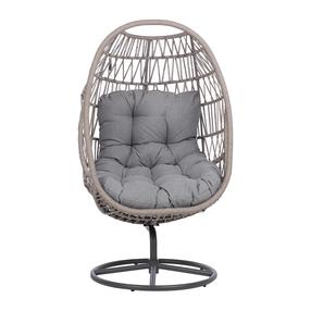 Lauko krėslas Home4you Cassia, pilka sp., 85 cm x 85 cm x 151 cm