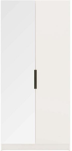 Skapis Mirtillo With Mirror, balta krās., 60 cm x 100 cm x 216 cm, ar spoguli, 2 gab.