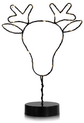 Декорация DecoKing Luna Reindeer, 33 см, черный цв.