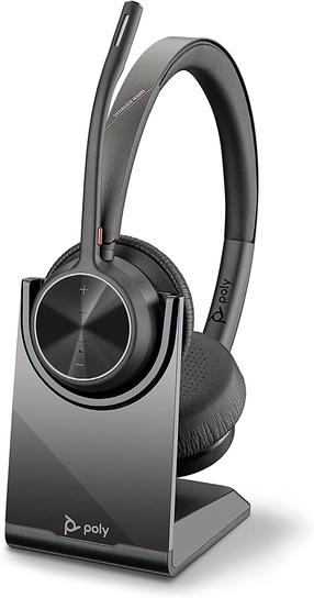 Bezvadu austiņas Plantronics Voyager 4320 UC, melna krās.