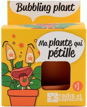 Augu audzēšanas komplekts Radis Et Capucine Growing Kit Bubble Plant, dzeltena krās.