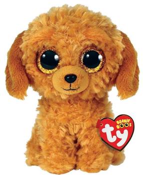 Плюшевая игрушка TY Beanie Boos Dog, коричневый цв., 15 см