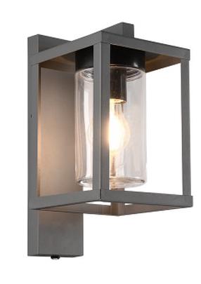 Sieninis lauko šviestuvas Trio Lunga 212060142, 40W, E27, IP44, antracito sp., 16 cm x 33 cm