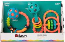 Barškutis Sassy My First Rattles, įvairių spalvų, 3 vnt.