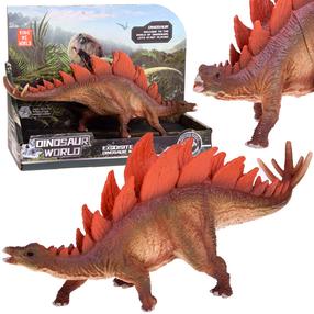 Фигурка-игрушка, динозавр Dinosaur World Stegosaurus, 20 см, коричневый цв.